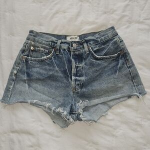 AGOLDE Raw Hem Jean Shorts 26 MRSP $140+